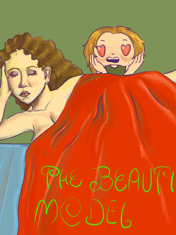 The beautiful model 
